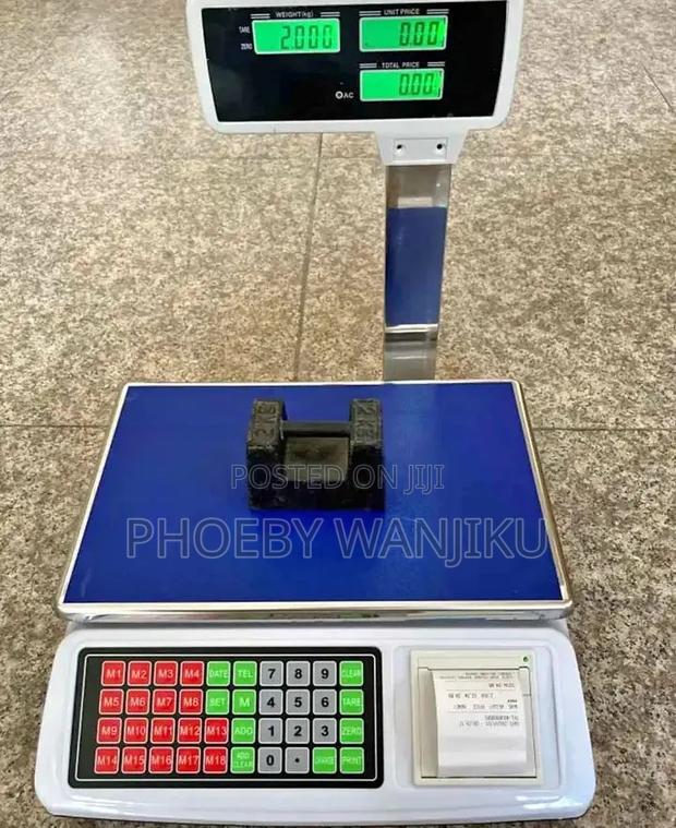 Electric Weighing Scale With Receipt Printer - main view