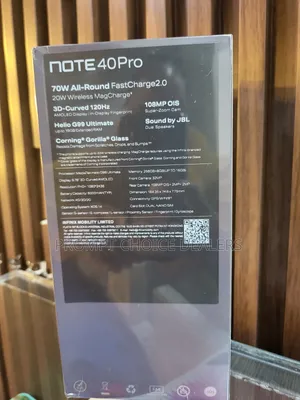New Infinix Note 40 Pro 256 GB Black