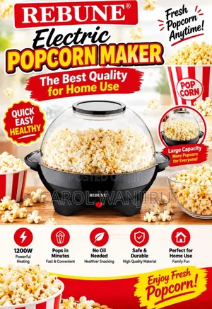 Rebune Portable Electric Popcorn Maker/Electric Popcorn Maker