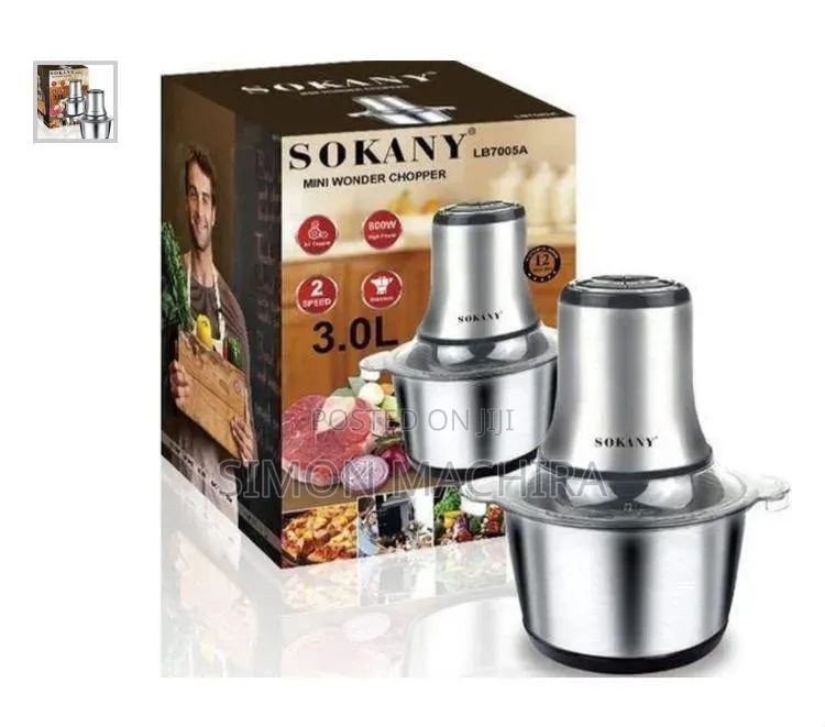 Sokany 3L Stainles Steel Chopper