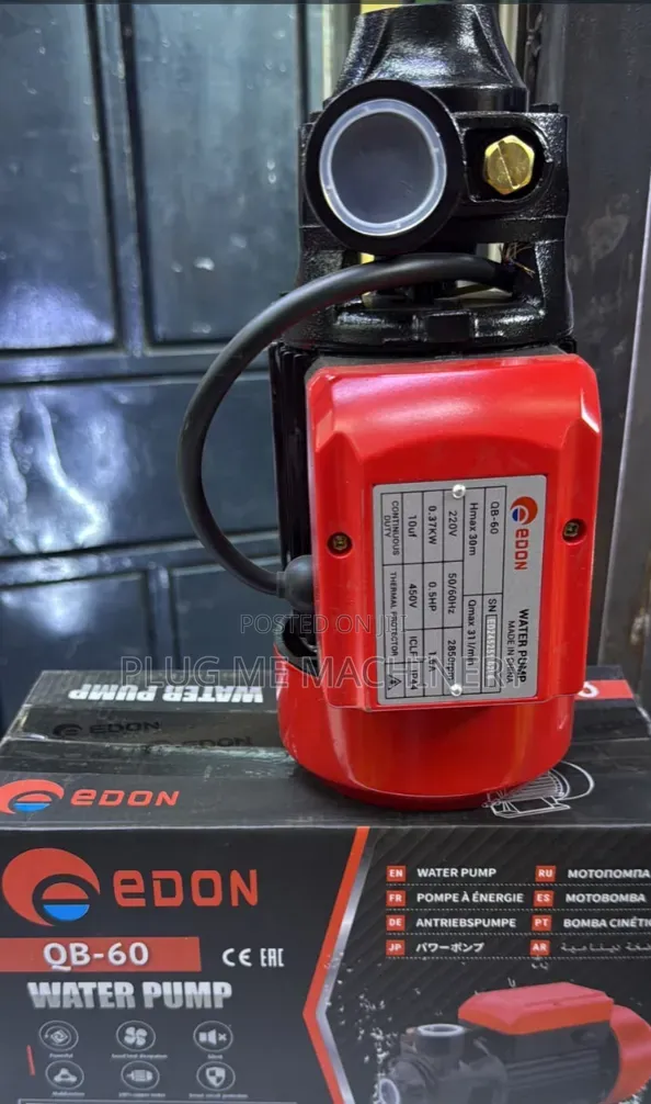 High Pressure 0.5 Edon Booster Pump QB–60/ Heavy Duty Edon Water Pump