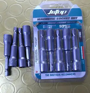 Jctop 5-Piece Magnetic Socket Nut Setter Set 8mm – Heavy Duty