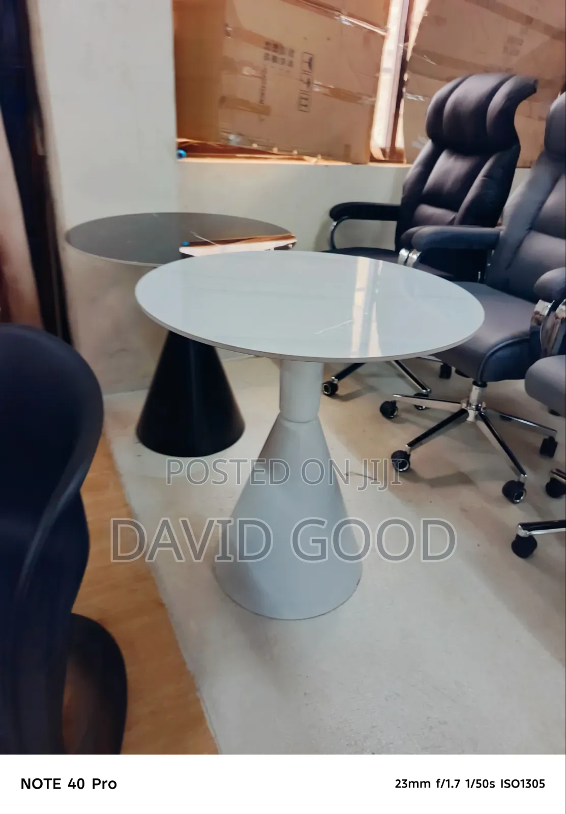 White Middle Table