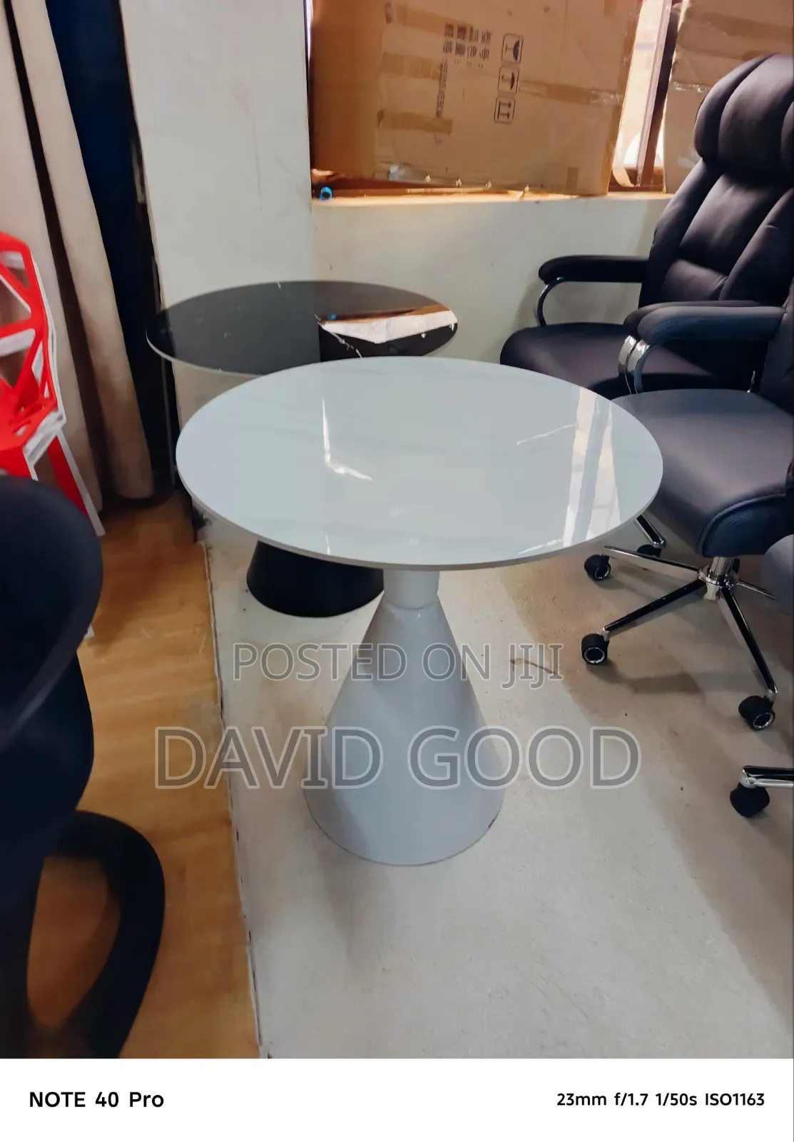 White Middle Table