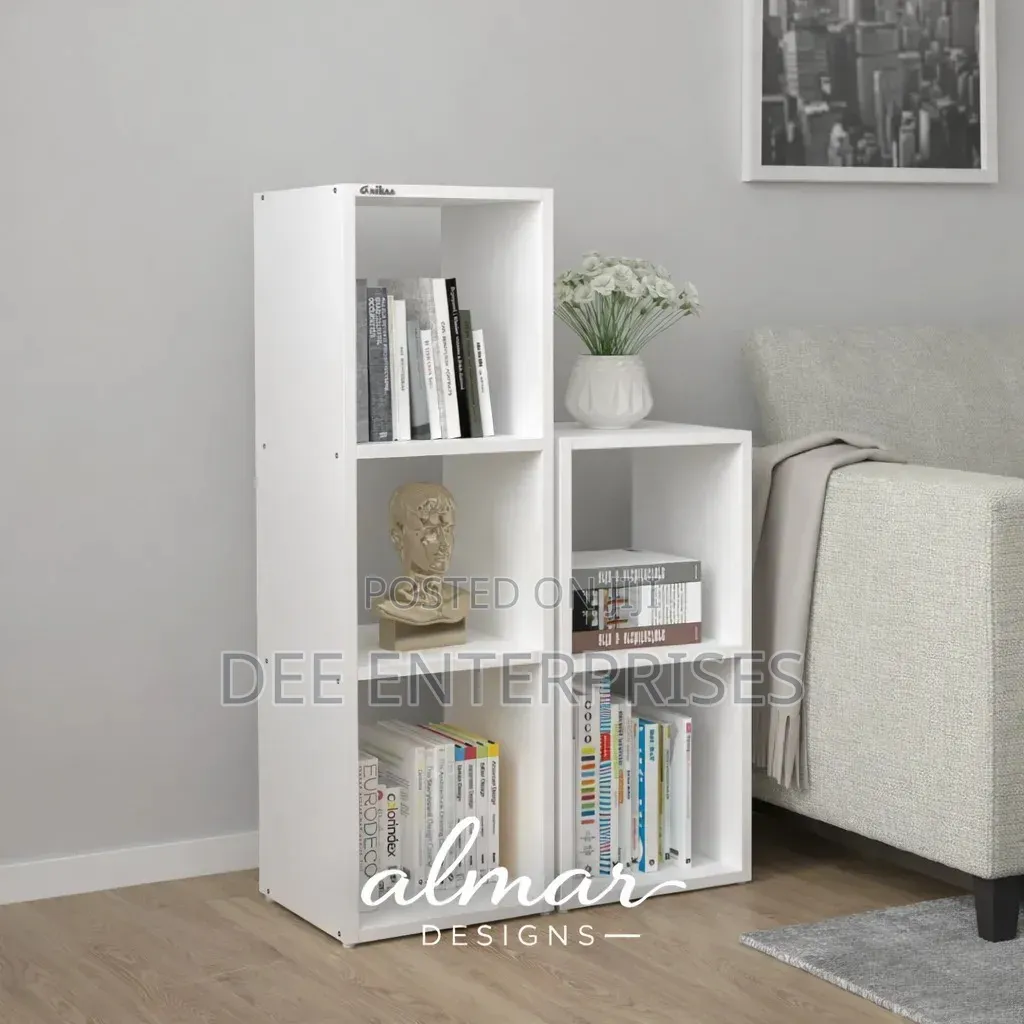 Chloe 2 Piece Display Bookshelf and Decor Stand