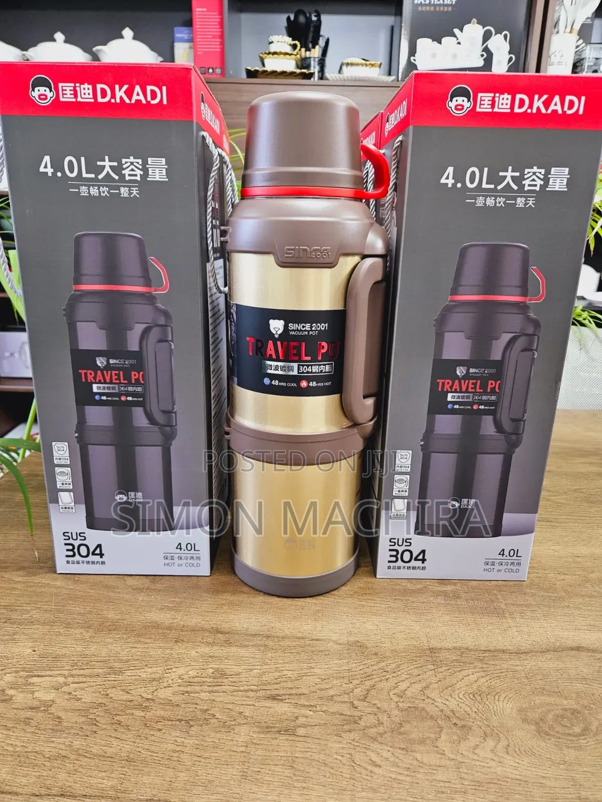 4L Stainless Steel KD Carpto Vacuum Flask