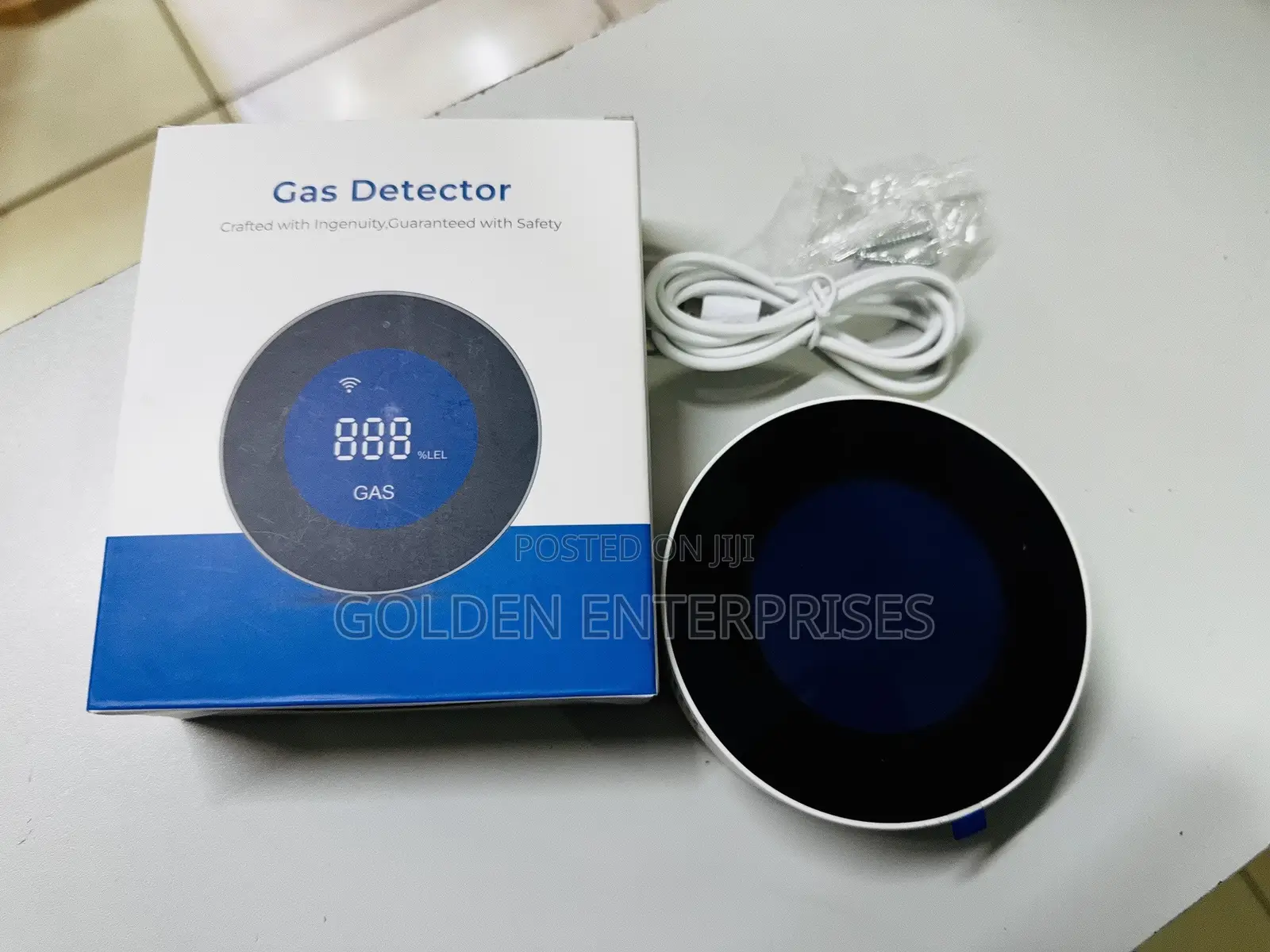 Smart WiFi Gas Leak Detector With LCD Display & Real-Time Alarm