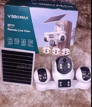 4G Solar Powered PTZ Security Camera Triple Lens CCTV
