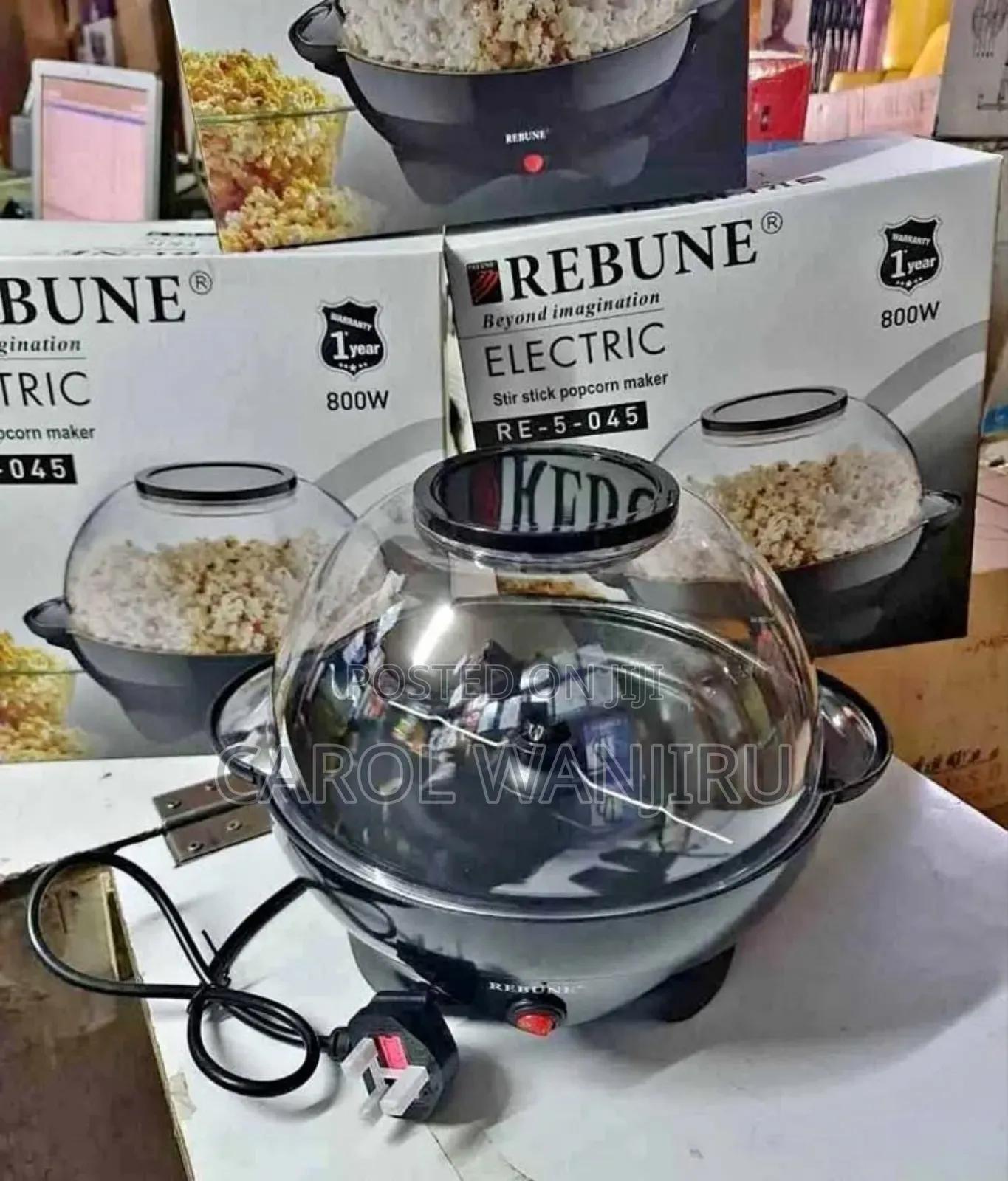 Rebune Portable Electric Popcorn Maker/Electric Popcorn Maker