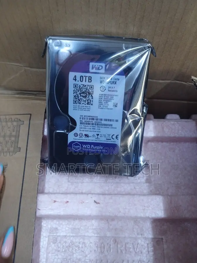 4TB WD Purple CCTV Surveillance HDD for Security Camera Systems