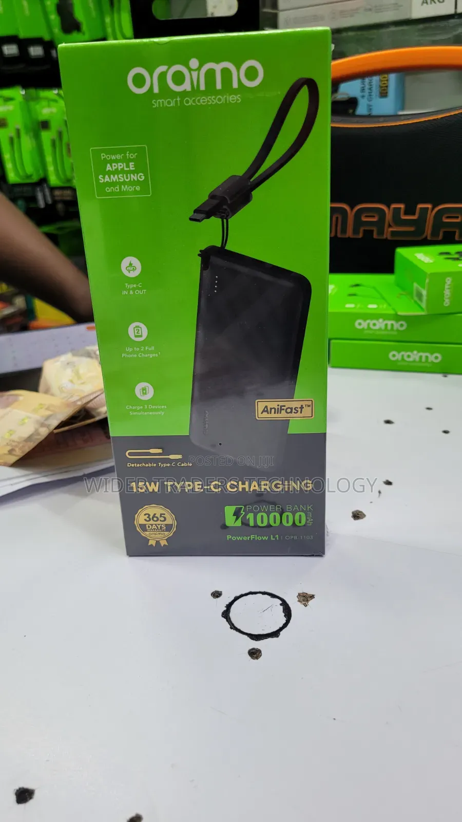 Oraimo PowerFlow L1 (OPBmAh Power Bank,15W Type-C