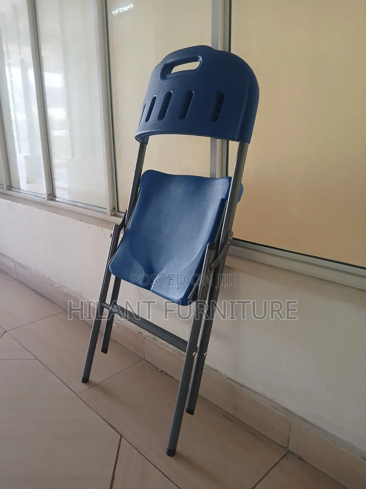 Elpremium Premium Blue Folding Chair