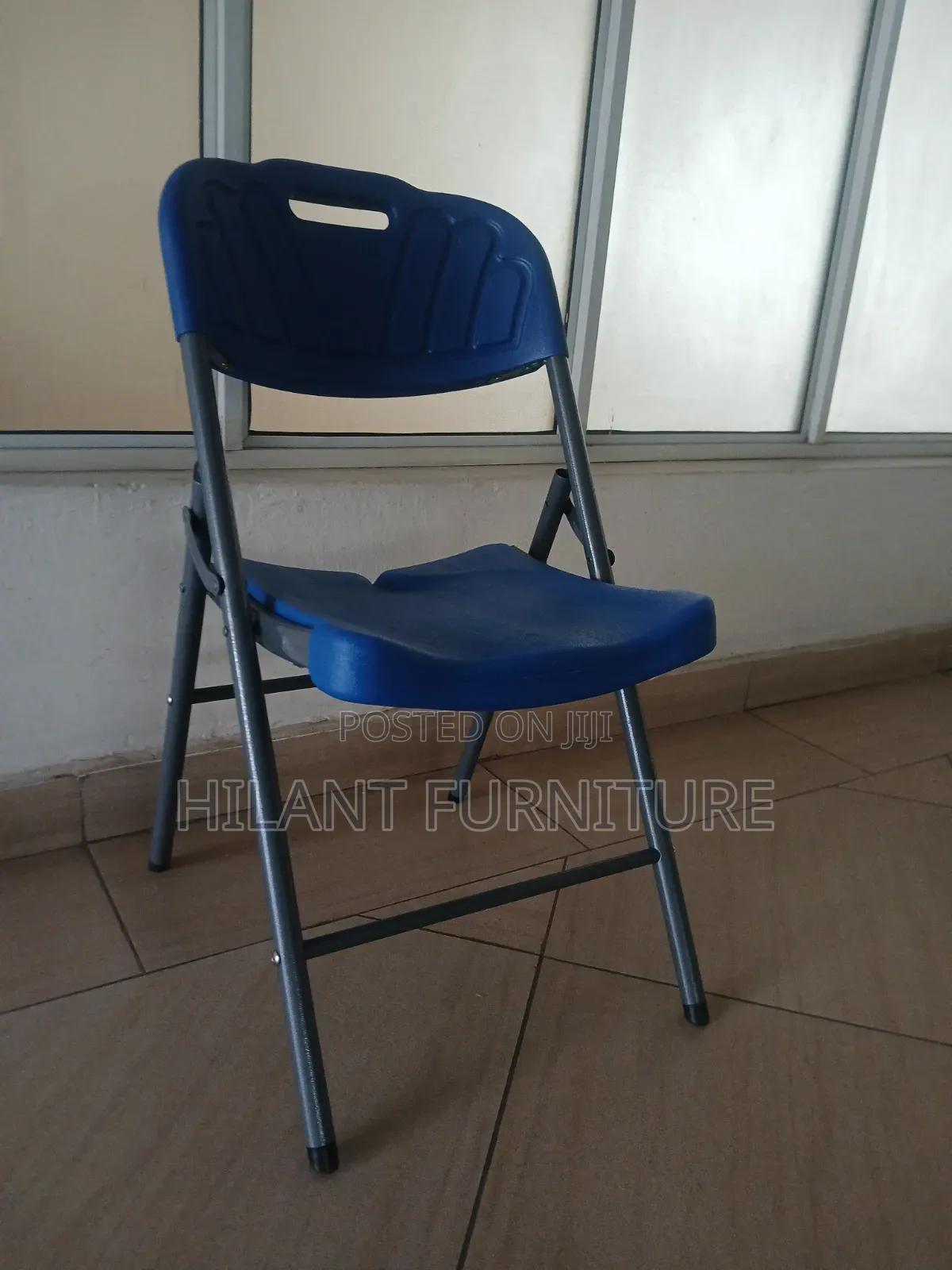 Elpremium Premium Blue Folding Chair