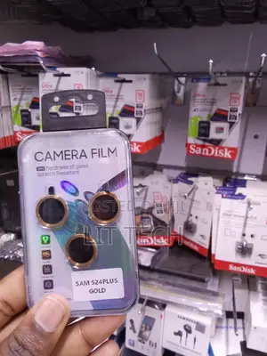 Samsung S24 Plus 9H Tempered Glass Camera Lens Protector Gold Color