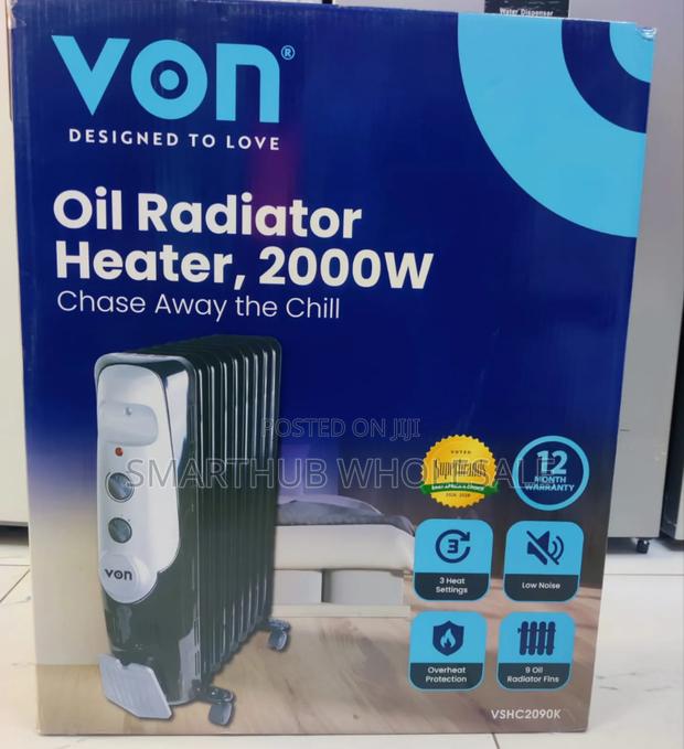 *Von Oil Radiator Heater 2000W