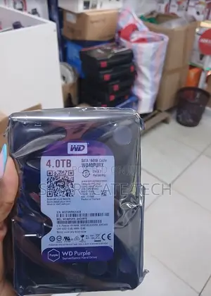 WD Purple 4TB CCTV Hard Drive SATA Surveillance HDD for Security