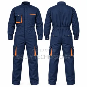 Navy Blue Cargo Overall