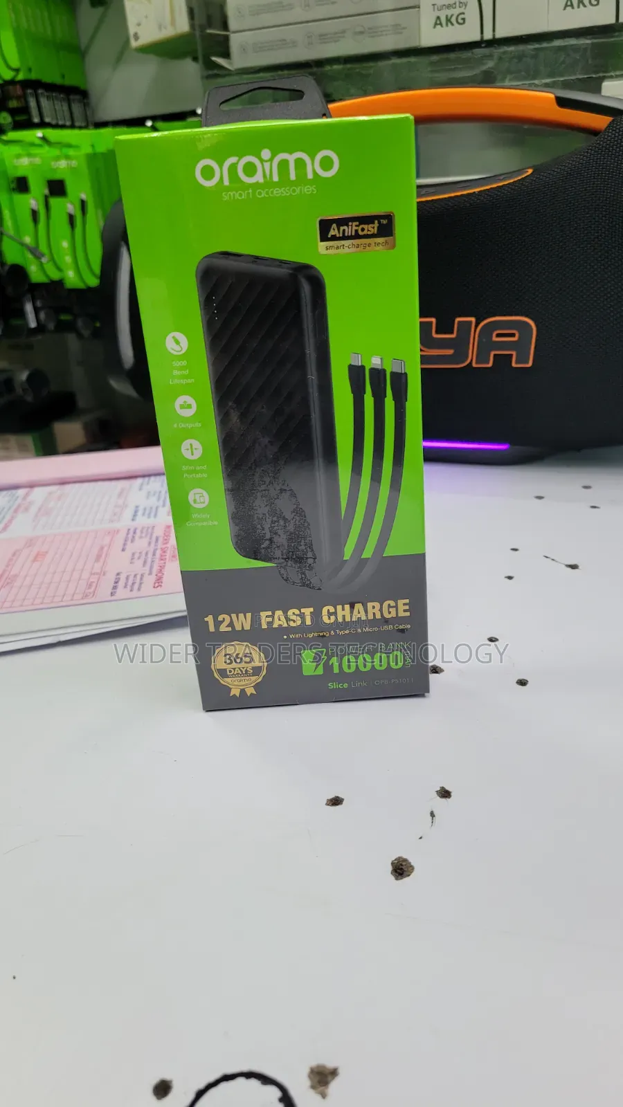 Oraimo Slice Link 10000mAh 12W Fast Charge Power Bank