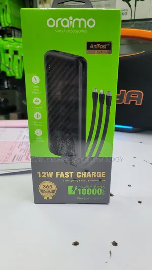 Oraimo Slice Link 10000mAh 12W Fast Charge Power Bank