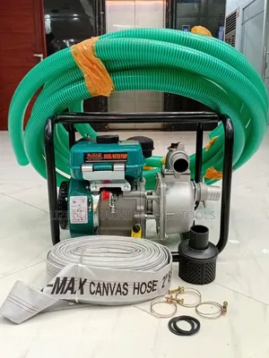 Aico 2" Diesel Water Pump Kit 8hp With Canvas Pipe, Sunction Pipe