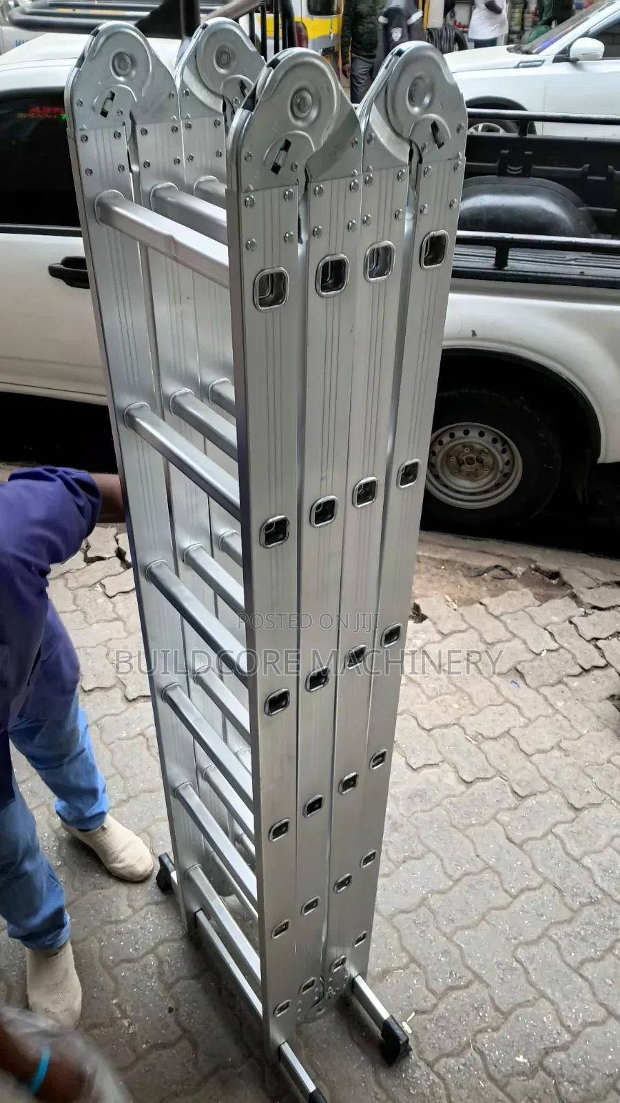 7.7metres Aluminum Multi-Purpose Folding Ladder (Max 150kg)