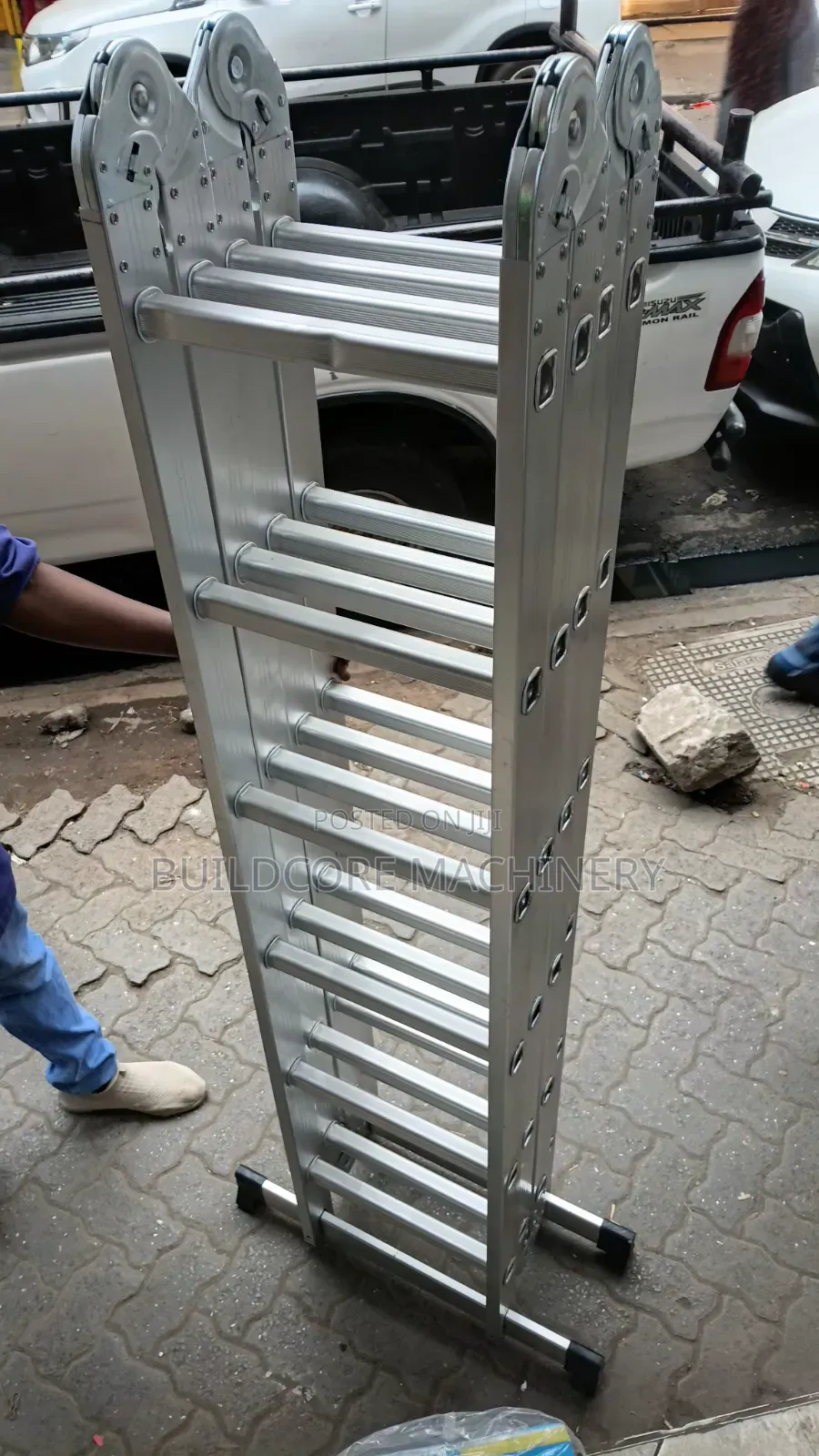 7.7metres Aluminum Multi-Purpose Folding Ladder (Max 150kg)