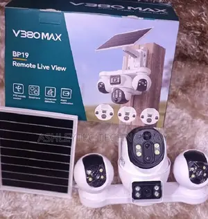 4G 4-Lens Solar Camera With Remote Live Viewing