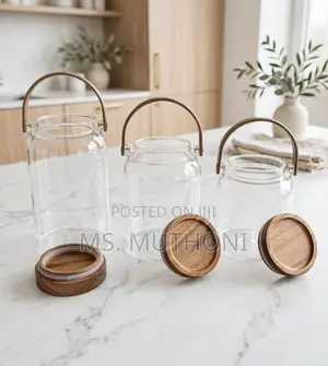 Nordic Saddle-Strap Pantry Jars Set