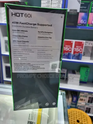 New Infinix Hot 60i 256 GB Black