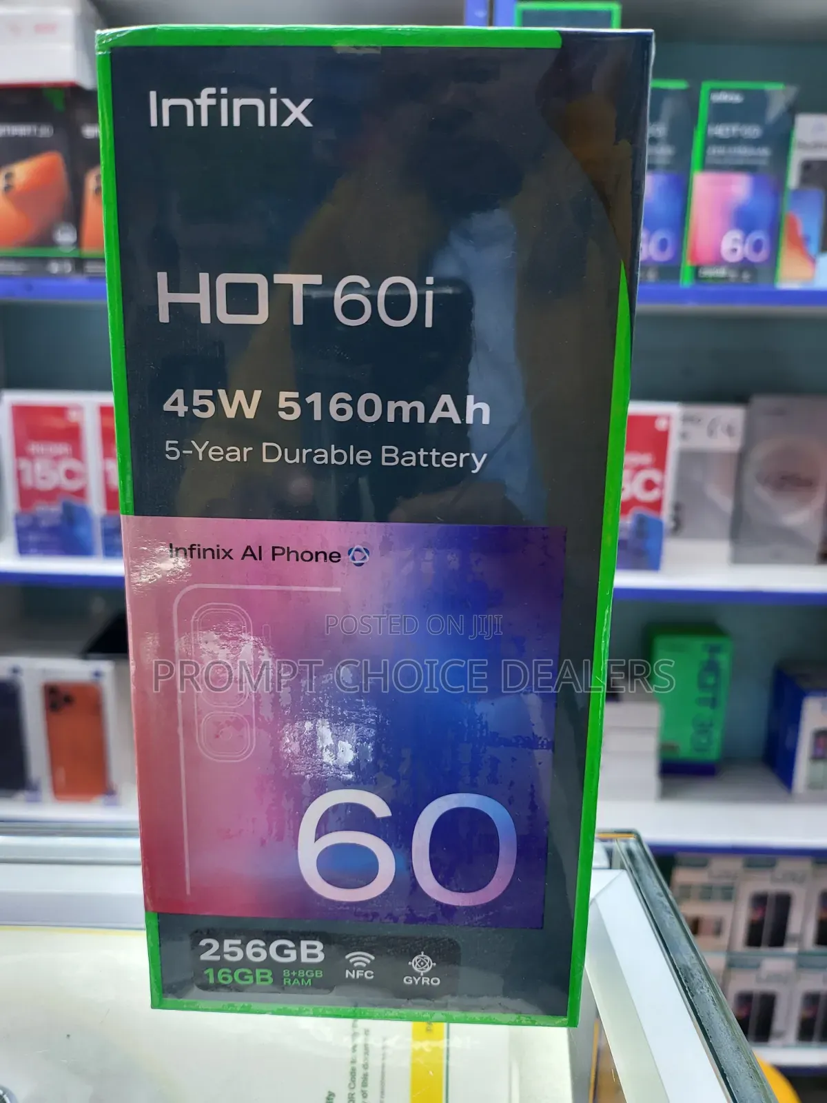 New Infinix Hot 60i 256 GB Black