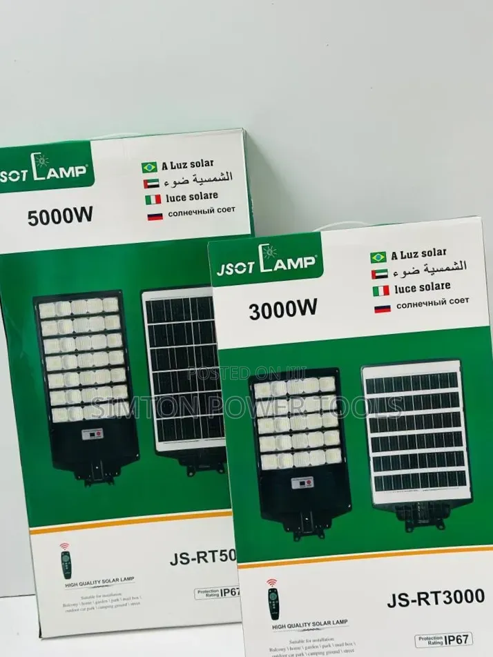 JSCT LAMP Outdoor Commercial Solar Street Lights,