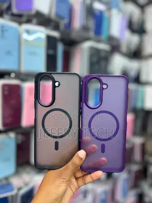 Two Translucent Frosted MagSafe-compatible Phone Cases Galaxy S24
