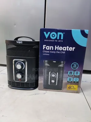 Von Fan Heater VHF152MLK 1500W Black