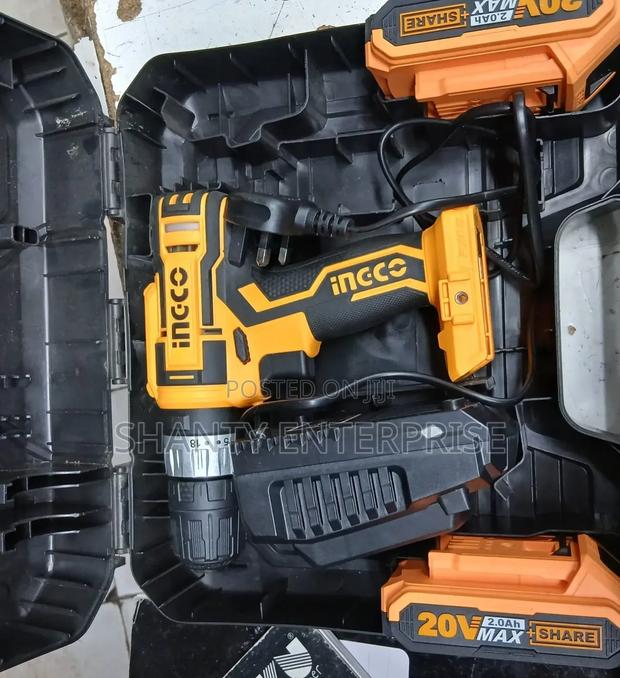 Ingco 20V Max Lithium-Ion Cordless Drill Set. - main view