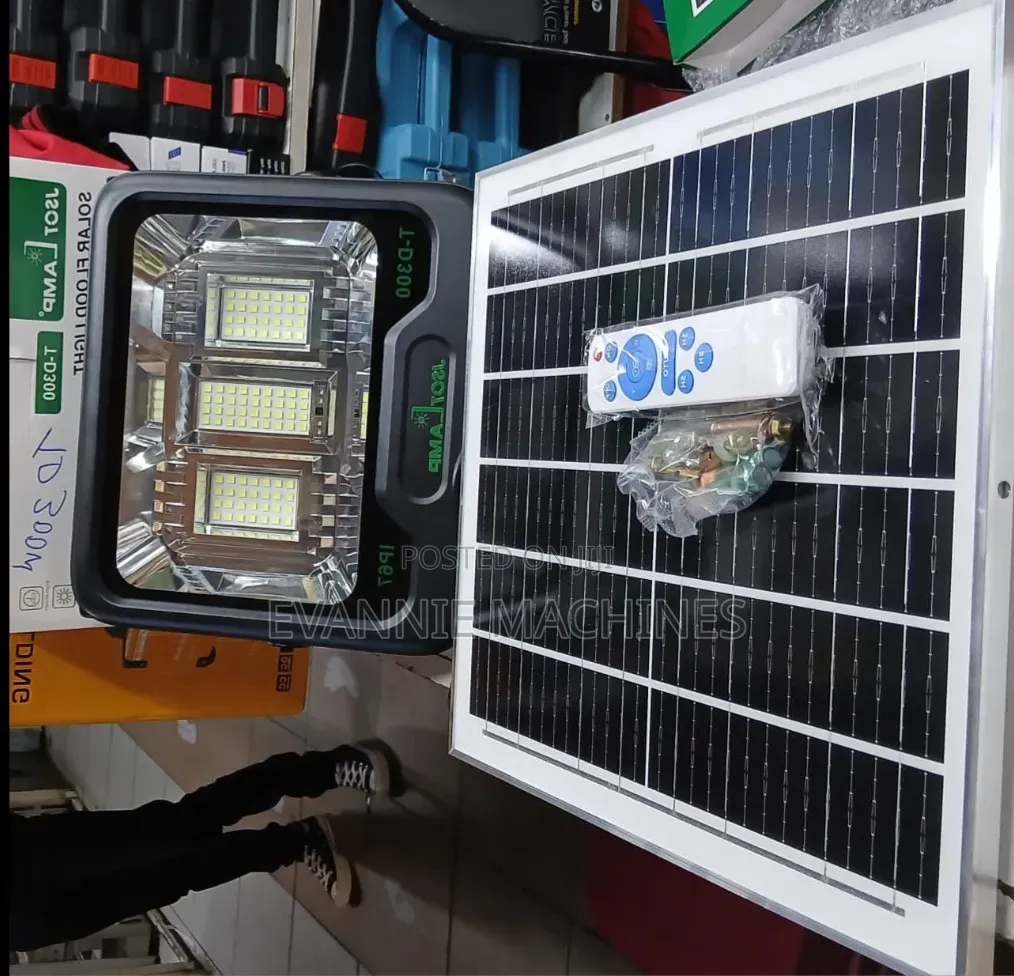 300W Solar With LED Floodlight