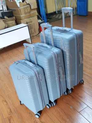 Rubber Unbreakable Suitcase 3 in 1 Set 72cm 64cm 52cm
