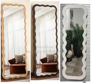 Wavy Full-Length Standing Mirror – Modern Aesthetic Design | 40x150cm