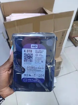 4TB WD Purple Surveillance Hard Disk for CCTV Cameras DVR NVR