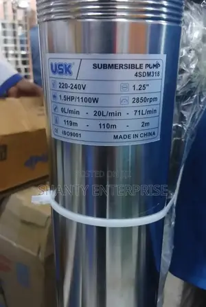 Submersible Pump 1.5hp 119m Usk