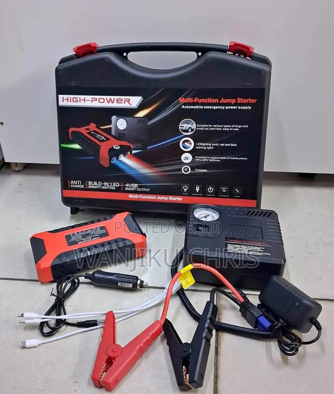 Car Inflated Power Bank/Car Jump Starter Kit