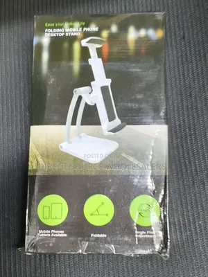Metallic Phone Tablet Table Stand – Adjustable Desktop Holder