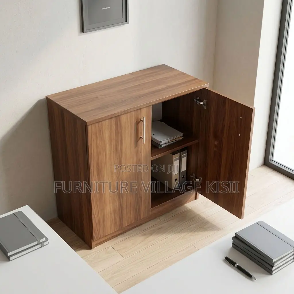 2-Door Wooden Credenza