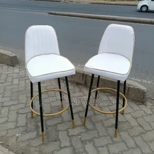 Modern High Counter Chairs, White 