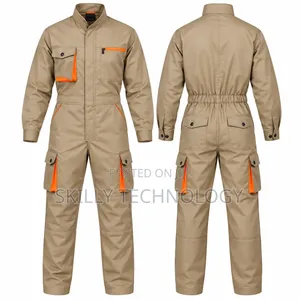 Beige Cargo Overall