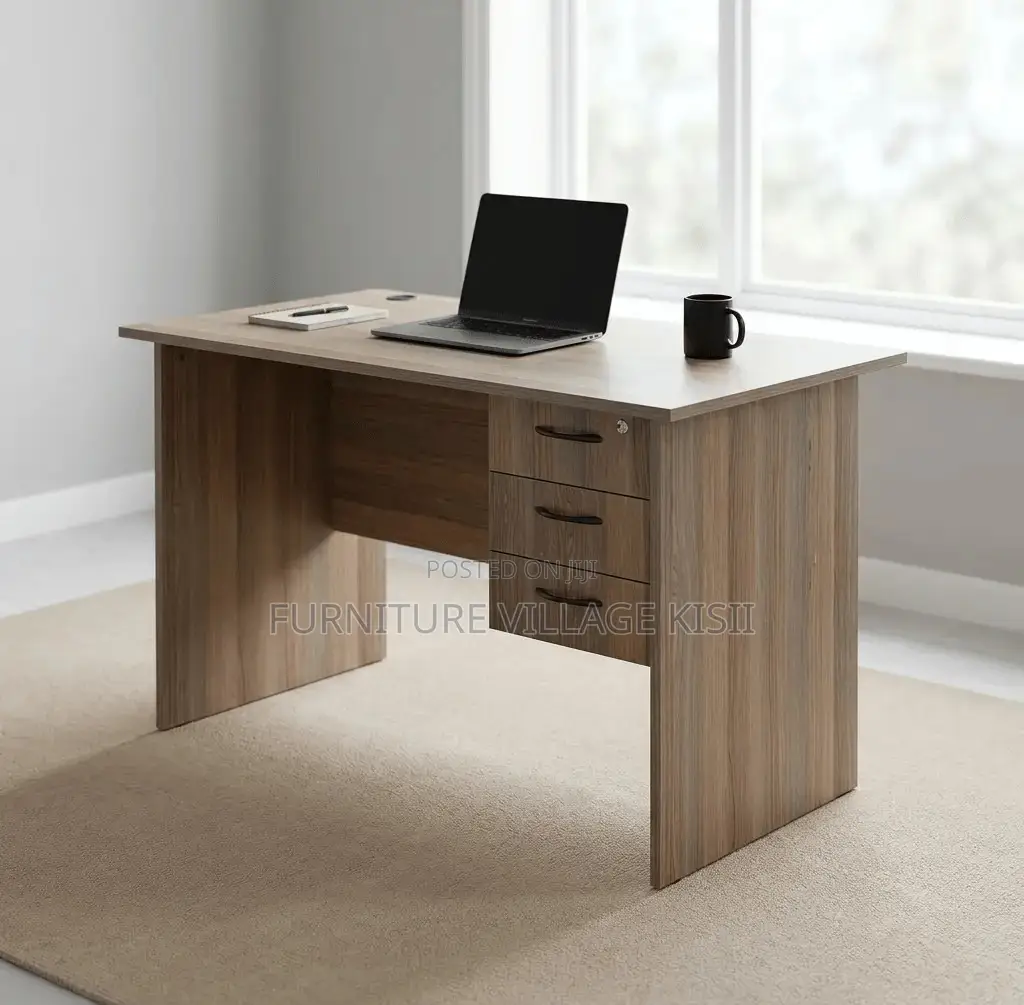Office Furniture; 3-Drawer Computer Desk 1.0M