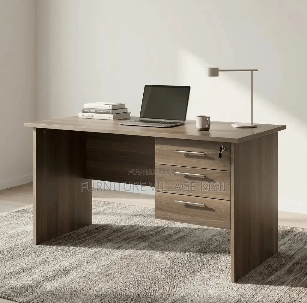 Office Furniture; 3-Drawer Computer Desk 1.0M
