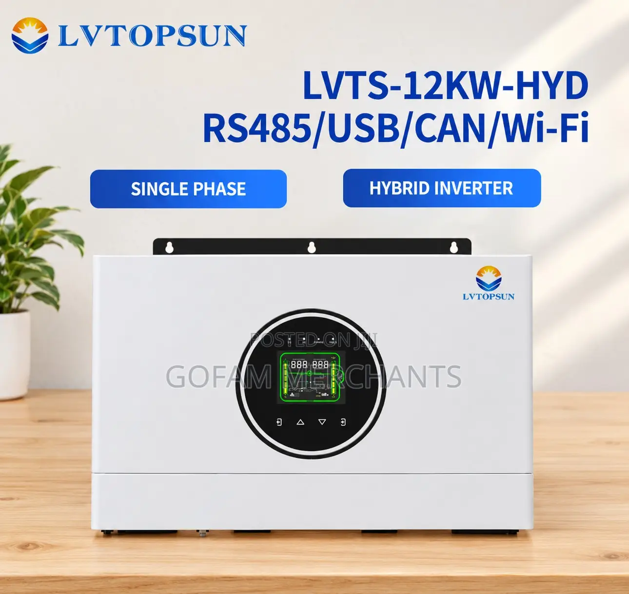 LVTOPSUN LVTS-12KW-HYD 12kW Hybrid Solar Inverter