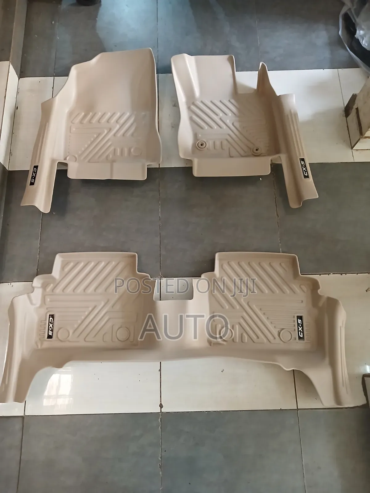 Mazda CX-5 5D Beige TPE Floor Mats – Custom Car Floor Liners