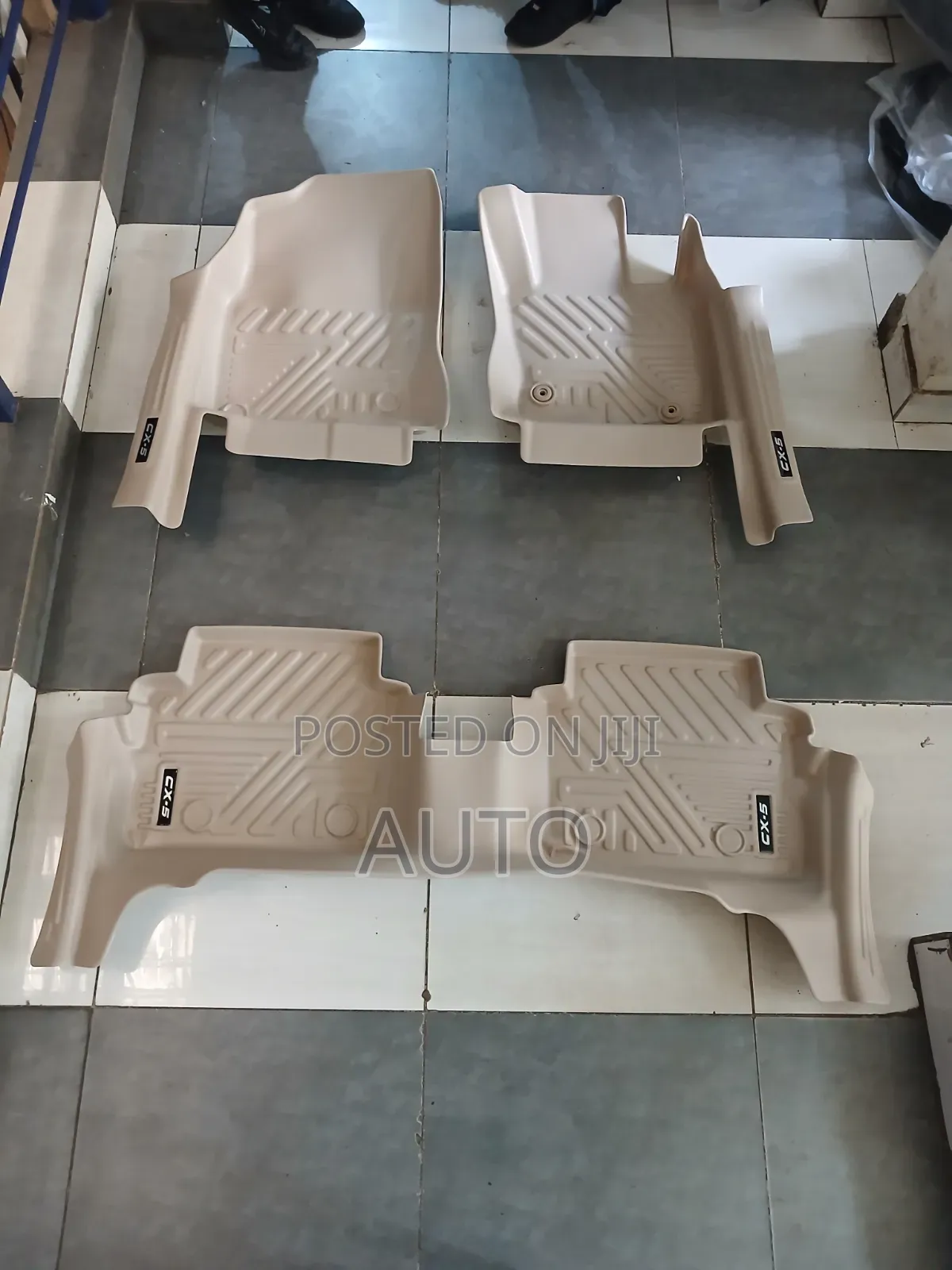Mazda CX-5 5D Beige TPE Floor Mats – Custom Car Floor Liners