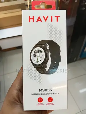 Havit M9056 Amoled Screen Wireless Call Smart Watch- BLACK